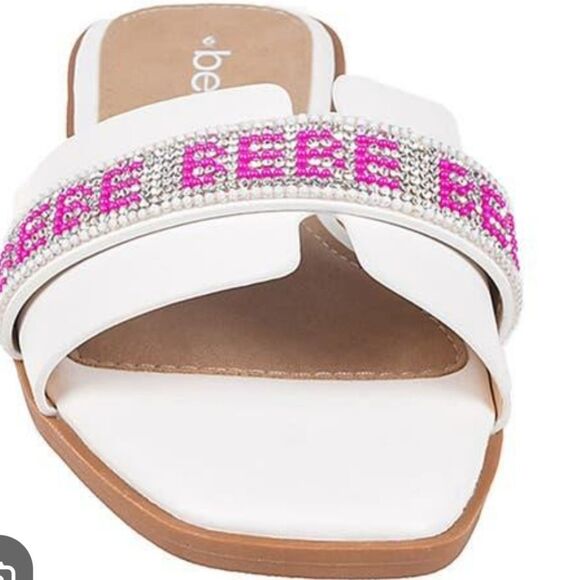 BRAND NEW BEBE RHINESTONE SLIDE SANDAL R3 - Picture 9 of 16